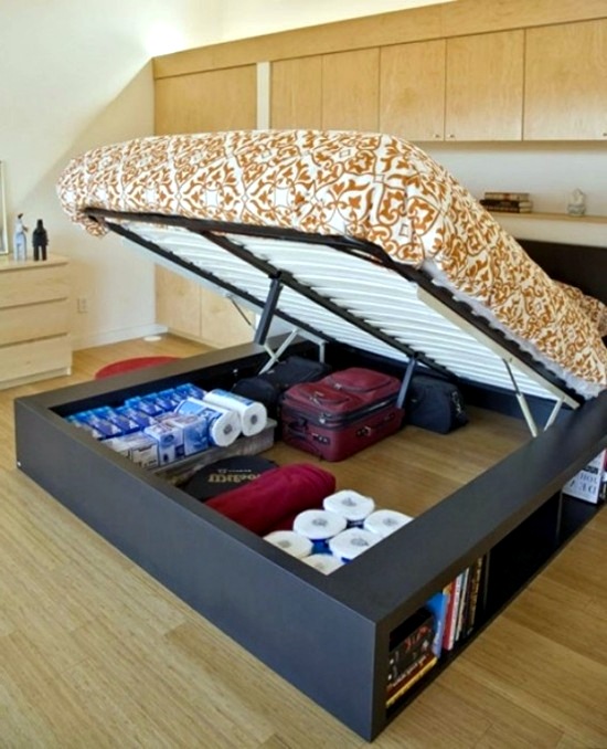 Sophisticated storage ideas in the bedroom