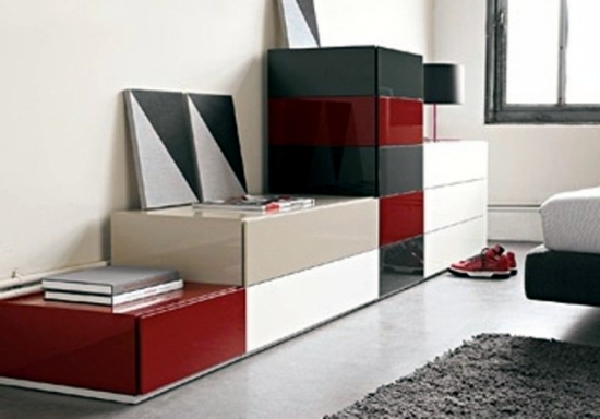 Sophisticated storage ideas in the bedroom