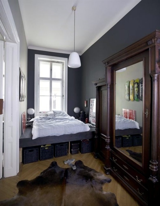 Sophisticated storage ideas in the bedroom