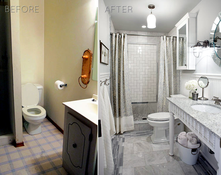 Before & After: modernizing a bathroom