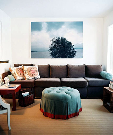 Spring decorations and colors in the living room Spring decorations and colors in the living room