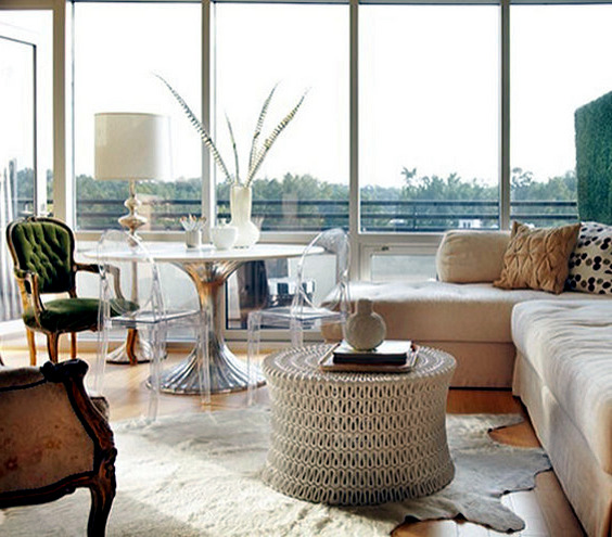 Spring decorations and colors in the living room Spring decorations and colors in the living room