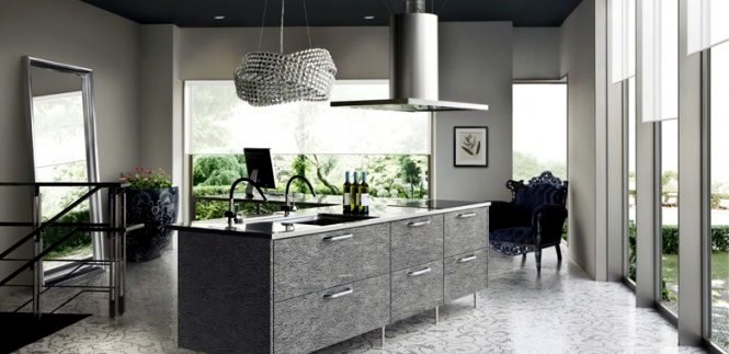 Black Kitchen Island Design