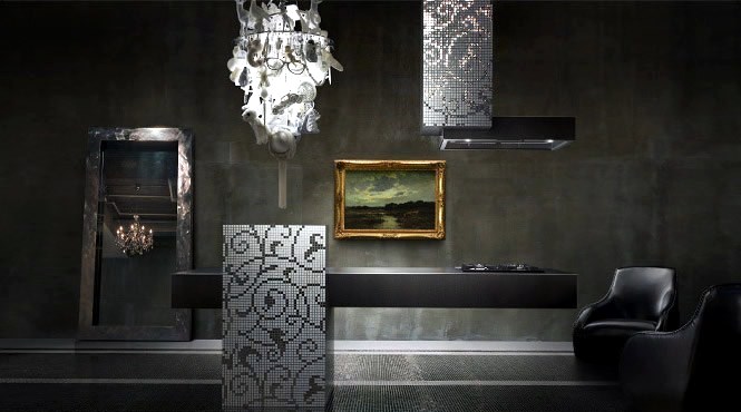 Black Kitchen Island Design