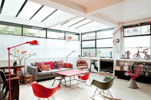 Living room design ideas in retro style - 30 examples as inspiration