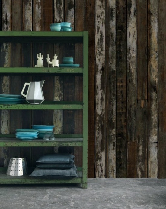 Cool Shabby Chic wallpaper in wood look Cool Shabby Chic wallpaper in wood look