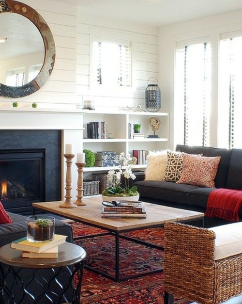 Lovely and interesting interior design ideas - put a contrast effects