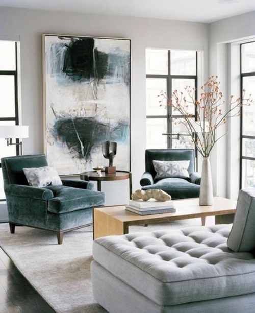 Lovely and interesting interior design ideas - put a contrast effects