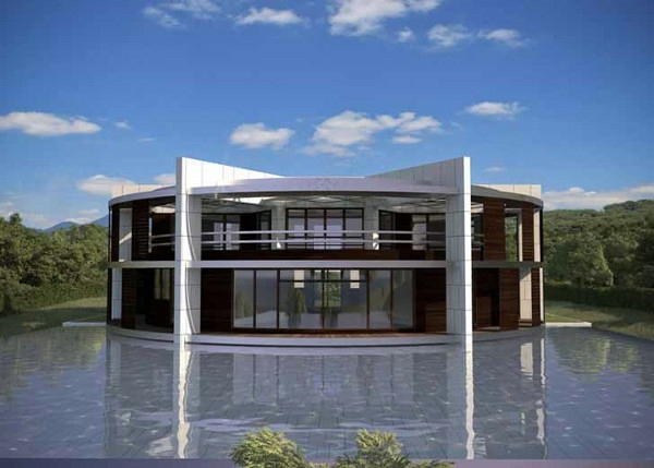 Provided sustainable eco-house in the form of football for Lionel Messi