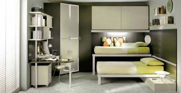 Colorful great loft beds for children and adults - excellent bedroom furniture