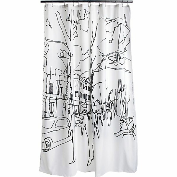 Marimekko Shower Curtain Fresh Colors, Marimekko Iso Pisaroi Shower Curtain