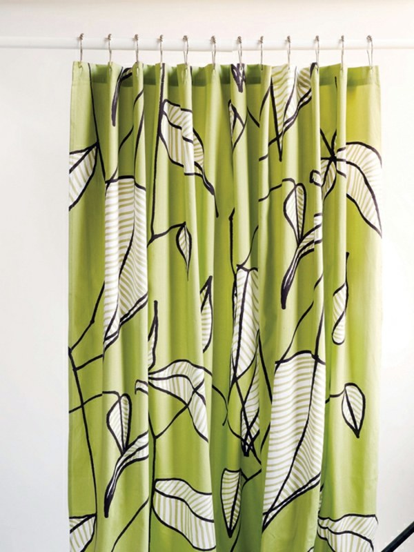 Marimekko shower curtain Fresh colors and patterns in the bathroom Avso