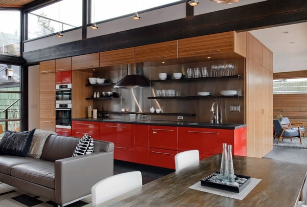 Metal accents as decoration at home
