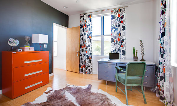 Interior design ideas and color accents in orange - remarkable furniture
