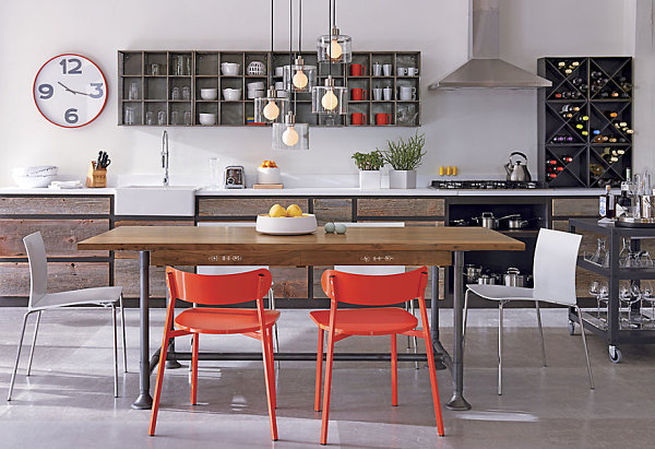 Interior design ideas and color accents in orange - remarkable furniture