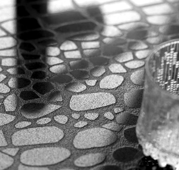 Decorative quartz countertops and wall panels Interior Design Ideas