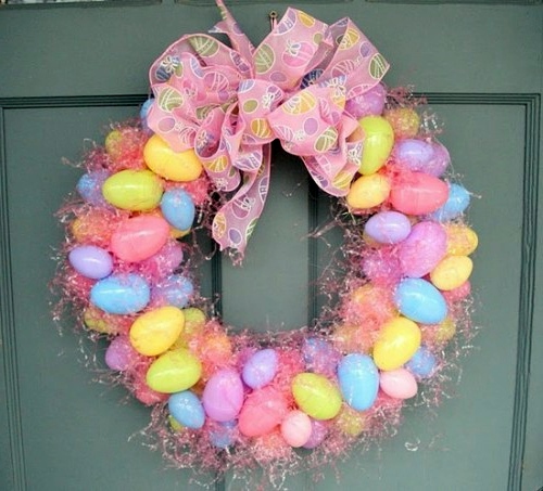 Osterdeko basteln - How to make a chic Easter wreath itself Osterdeko basteln - How to make a chic Easter wreath itself