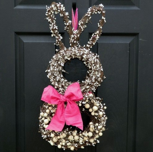 How to make a chic Easter wreath itself How to make a chic Easter wreath itself
