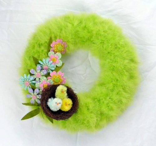 How to make a chic Easter wreath itself How to make a chic Easter wreath itself