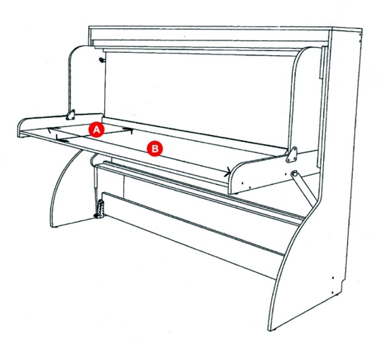 Youth Room Furniture - space saving bed and desk in one Youth Room Furniture - space saving bed and desk in one