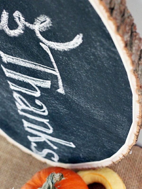 DIY decorating ideas with wooden discs - Invite the natural home!