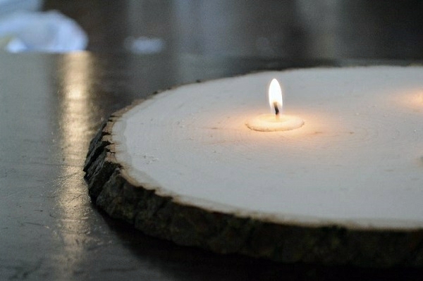 DIY decorating ideas with wooden discs - Invite the natural home!