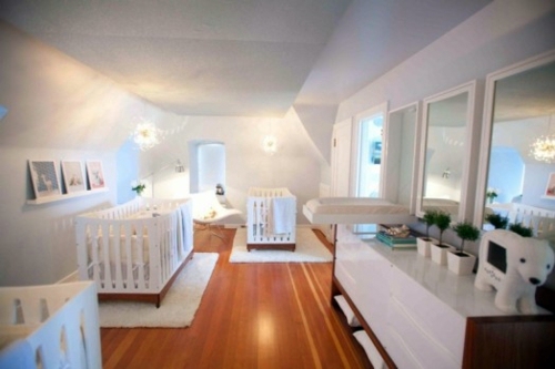 Fabulous, quiet modern nursery designs for triplets