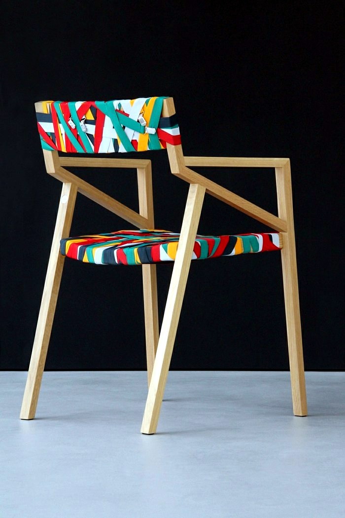 Designer Furniture - wooden chairs Bretelle impress you with a unique look