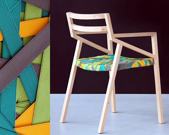 Designer Furniture - wooden chairs Bretelle impress you with a unique look