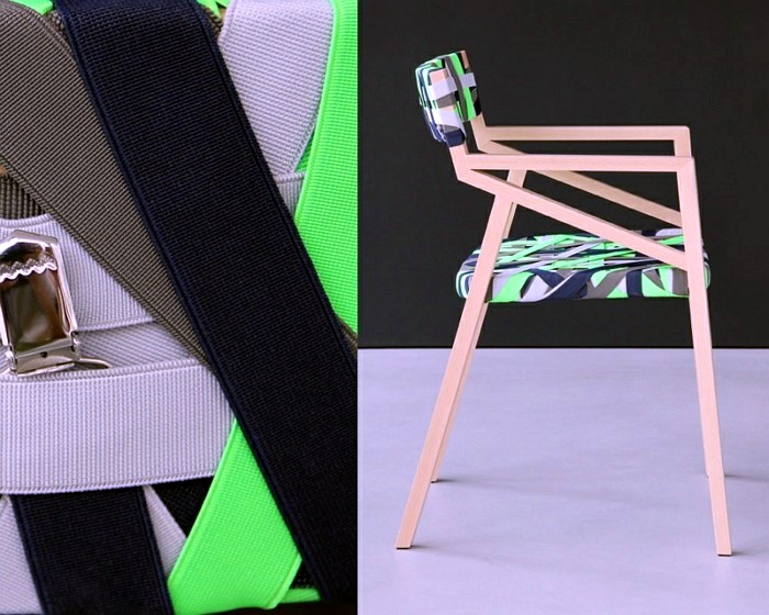 Designer Furniture - wooden chairs Bretelle impress you with a unique look