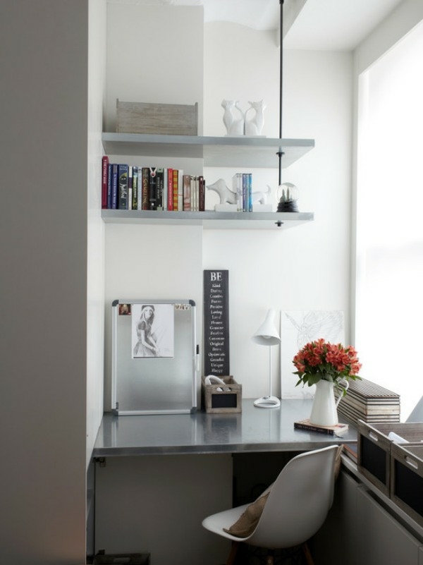 Corner shelf for space saving - Ideas for practical organization