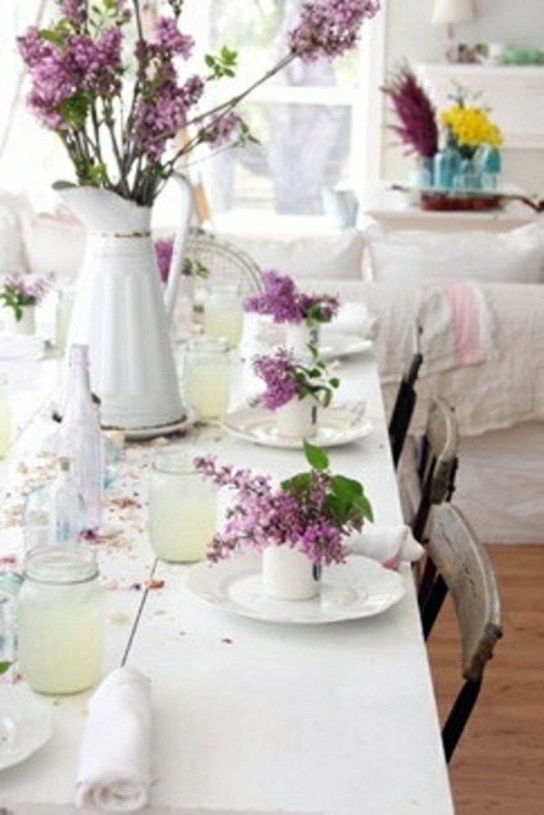 Fresh spring decorations in the dining room - 30 inspiring ideas