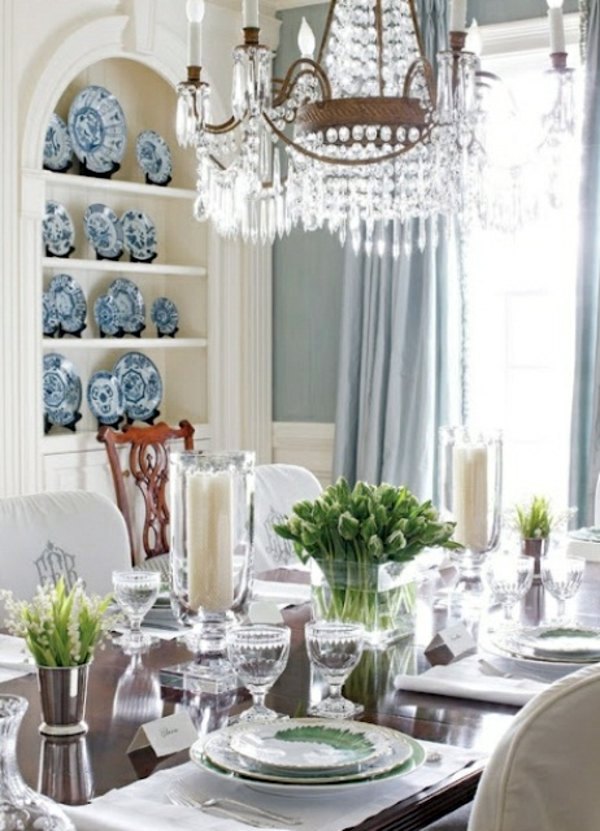 Fresh spring decorations in the dining room - 30 inspiring ideas
