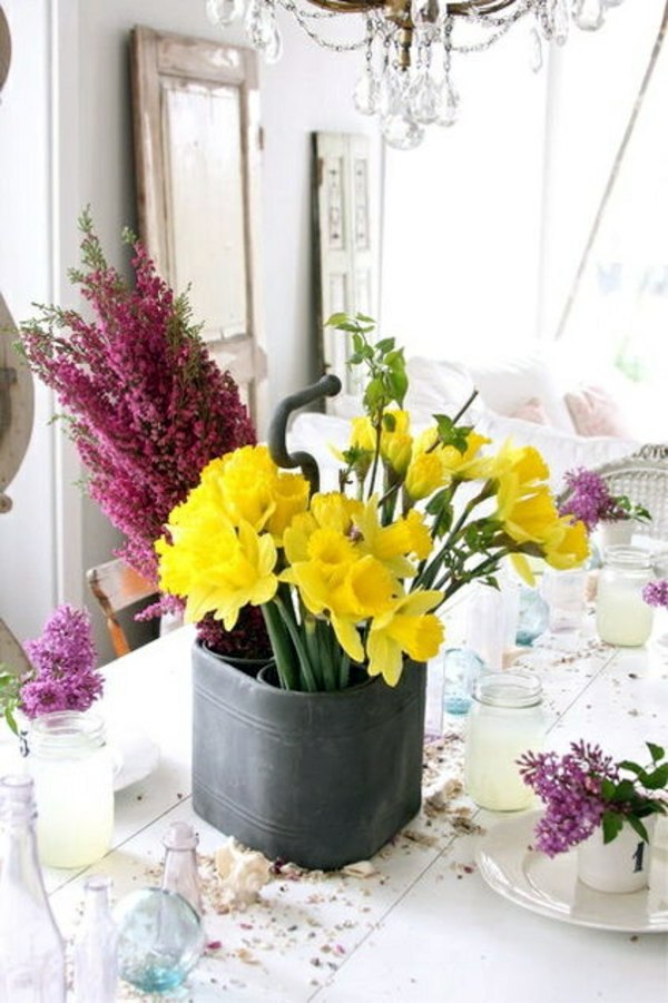 Fresh spring decorations in the dining room - 30 inspiring ideas