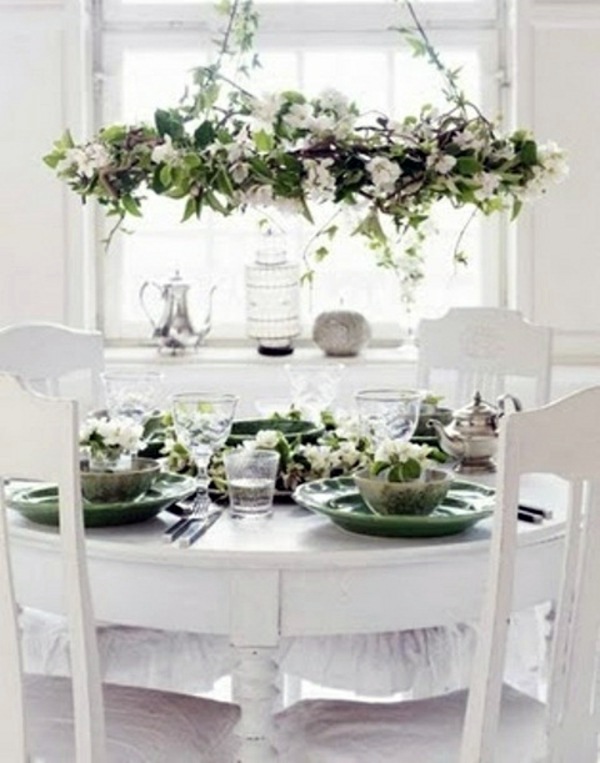 Fresh spring decorations in the dining room - 30 inspiring ideas