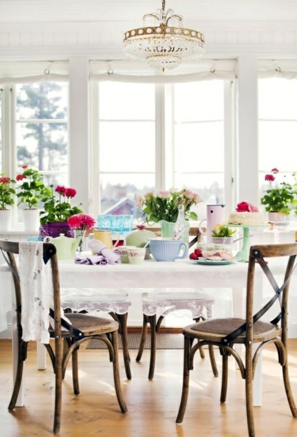 Fresh spring decorations in the dining room - 30 inspiring ideas