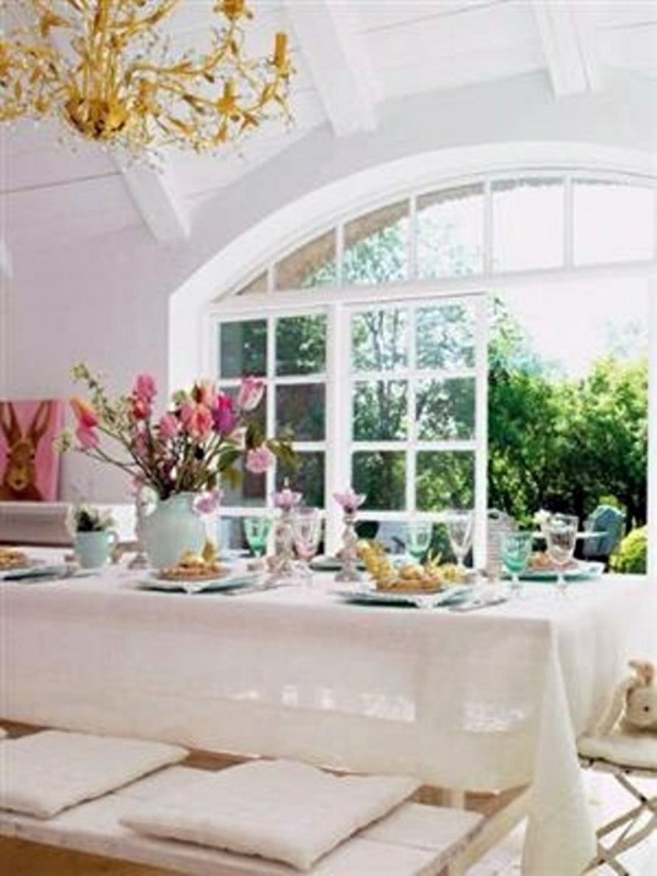Fresh spring decorations in the dining room - 30 inspiring ideas
