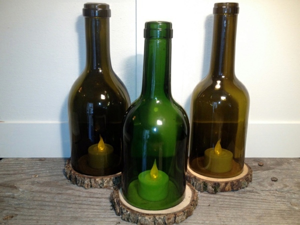 26 craft ideas for DIY projects from wine bottles