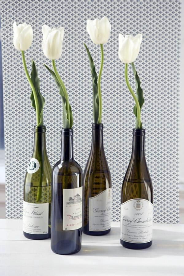 26 craft ideas for DIY projects from wine bottles