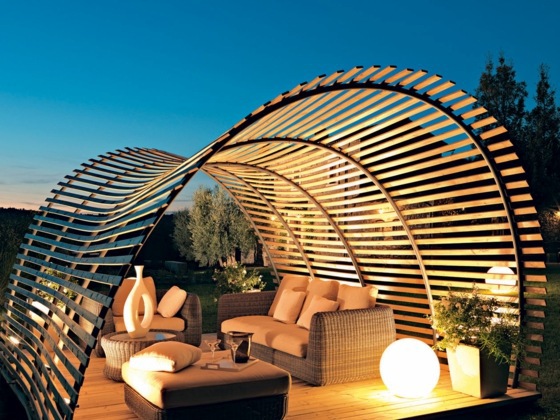 Designer wooden pergola - Italian Design for your outdoor area