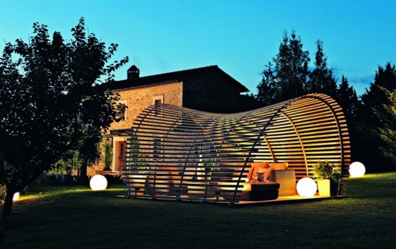 Designer wooden pergola - Italian Design for your outdoor area Designer wooden pergola - Italian Design for your outdoor area