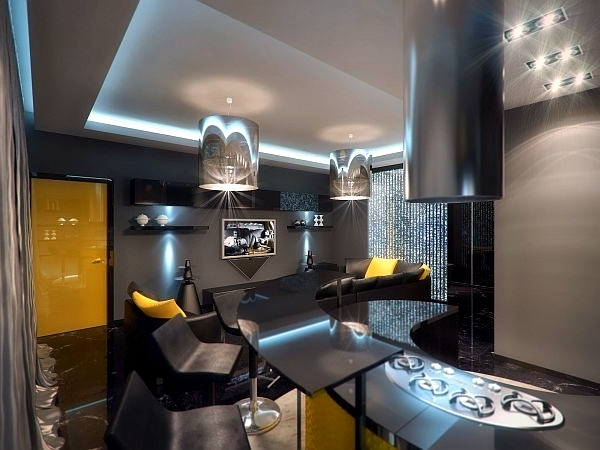 Innenarchitektur - Luxury Apartment in Yellow and Black