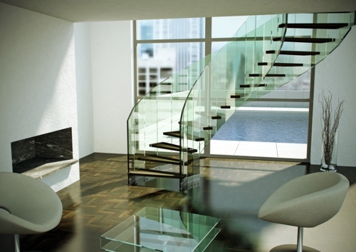 Go to top: 10 stunning innovative stairs with or without railings