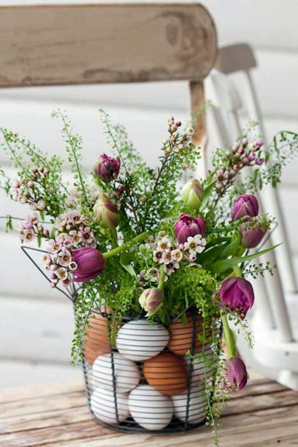 Make arrangements Easter itself - creative craft ideas for Easter