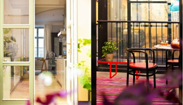 Scandinavian Interior Design with colorful touches - a little Shabby Chic and