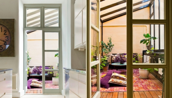 Scandinavian Interior Design with colorful touches - a little Shabby Chic and