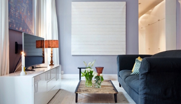 Scandinavian Interior Design with colorful touches - a little Shabby Chic and