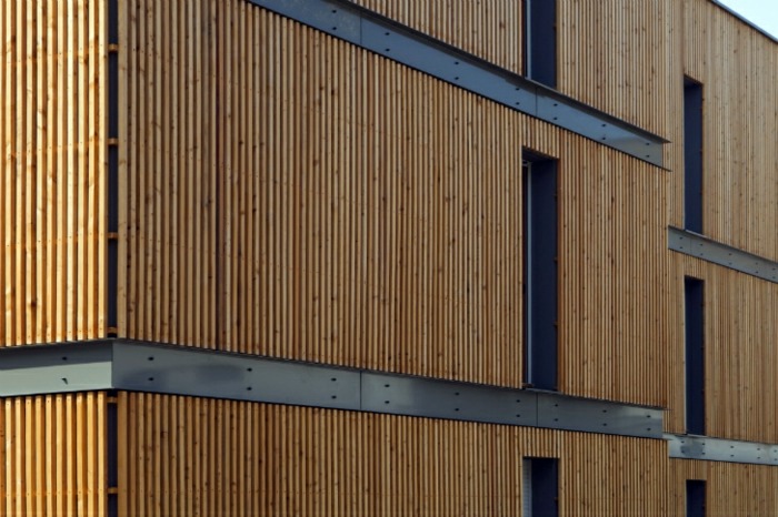 Modern living and sustainable building in a district in Lyon