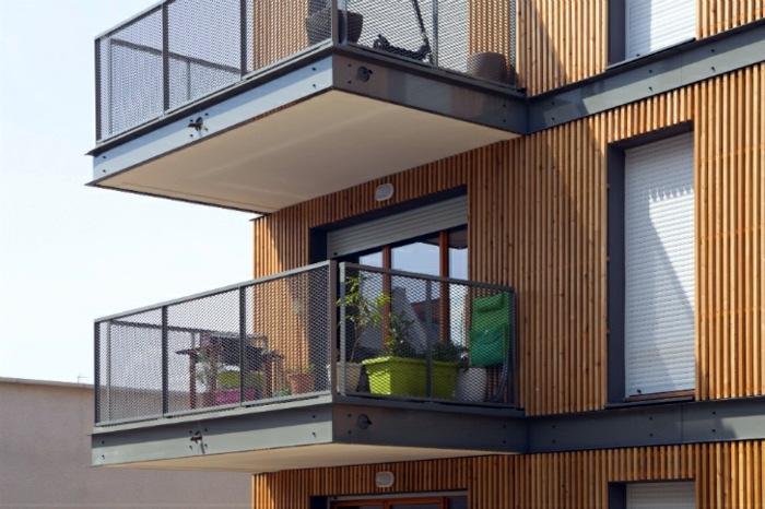 Modern living and sustainable building in a district in Lyon