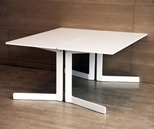 White folding table design by Ola AKKA